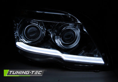 Tuning-Tec LED Tagfahrlicht Scheinwerfer für Mercedes Benz GLK X204 08-12 schwarz