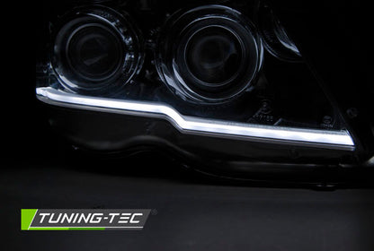Tuning-Tec LED Tagfahrlicht Scheinwerfer für Mercedes Benz GLK X204 08-12 schwarz