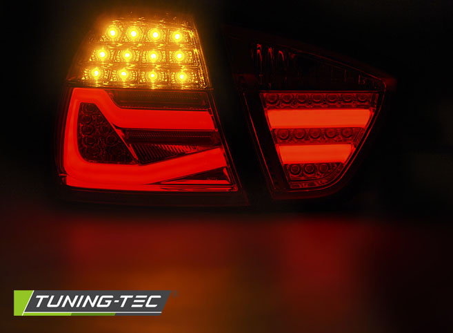 Tuning-Tec LED Lightbar Rückleuchten für BMW 3er E90 05-08 rot/klar