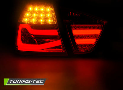 Tuning-Tec LED Lightbar Rückleuchten für BMW 3er E90 05-08 rot/klar