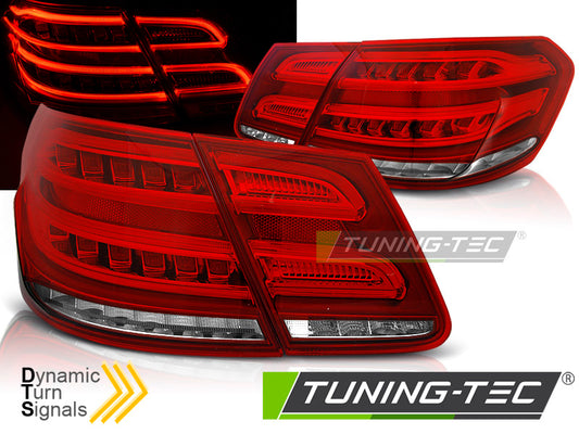 Tuning-Tec Voll LED Rückleuchten für Mercedes Benz E-Klasse W212 Limousine 09-13 rot/klar mit dyn. Blinker