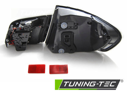 Tuning-Tec LED Lightbar Rückleuchten für BMW 5er F10 10-13 schwarz/chrom/rauch LCI Optik