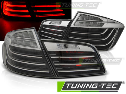Tuning-Tec LED Lightbar Rückleuchten für BMW 5er F10 10-13 schwarz/chrom LCI Optik