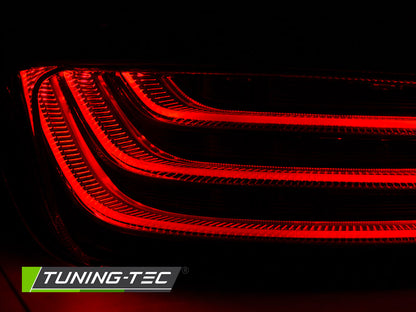 Tuning-Tec LED Lightbar Rückleuchten für BMW 5er F10 10-13 schwarz/chrom LCI Optik