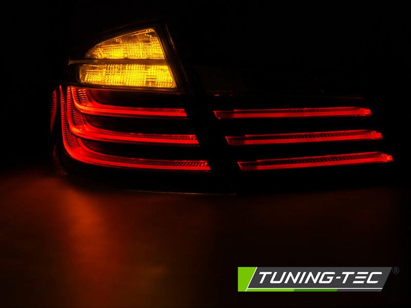 Tuning-Tec LED Lightbar Rückleuchten für BMW 5er F10 10-13 schwarz/chrom LCI Optik