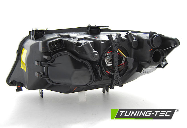 Tuning-Tec LED Angel Eyes Scheinwerfer für BMW 3er E90/E91 05-08 schwarz mit LED Blinker