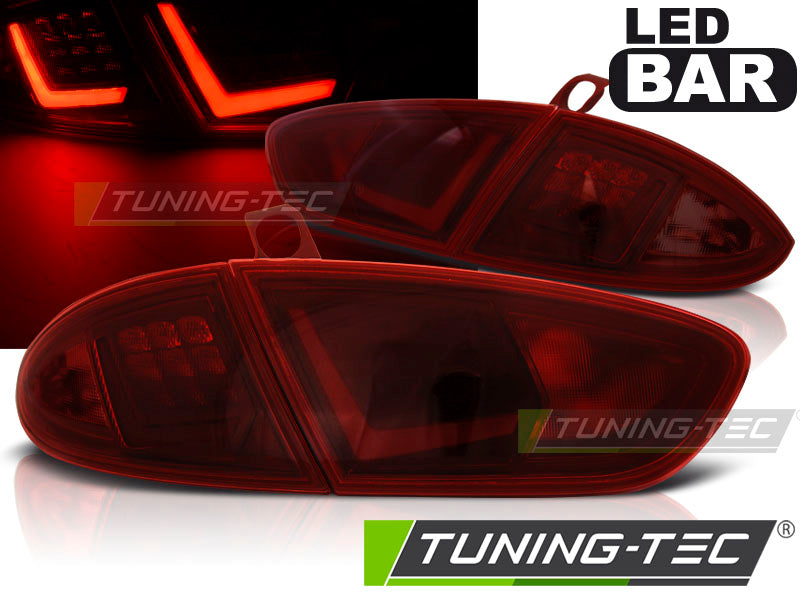 Tuning-Tec LED Lightbar Rückleuchten für Seat Leon 1P Facelift 09-12 rot/rauch