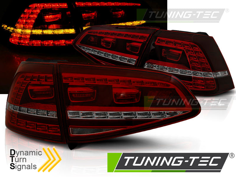 Tuning-Tec LED Rückleuchten für VW Golf 7 (VII) 13-17 rot/rauch mit dynamischem Blinker