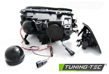 Tuning-Tec LED Angel Eyes Scheinwerfer für BMW 3er E46 98-01 chrom Set