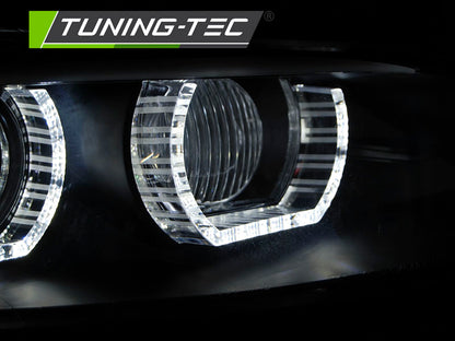 Tuning-Tec 3D Xenon LED Tagfahrlicht Angel Eyes Scheinwerfer für BMW 3er Coupe/Cabrio E92/E93 06-10 schwarz