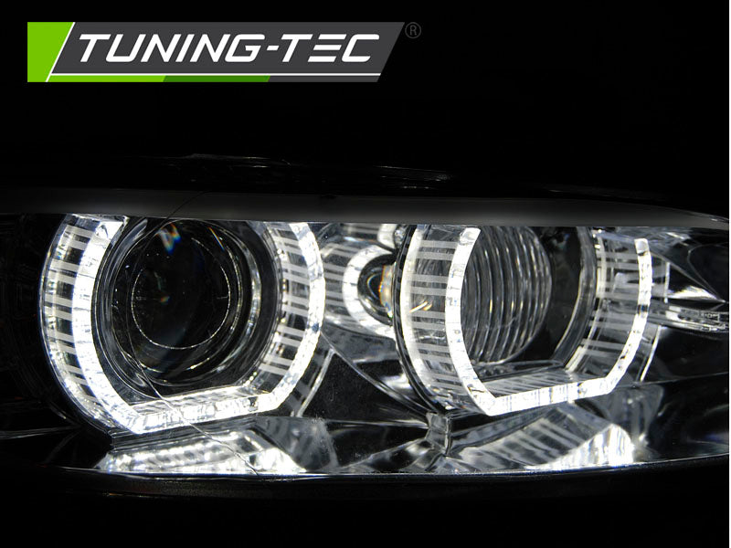 Tuning-Tec 3D Xenon LED Tagfahrlicht Angel Eyes Scheinwerfer für BMW 3er Coupe/Cabrio E92/E93 06-10 chrom