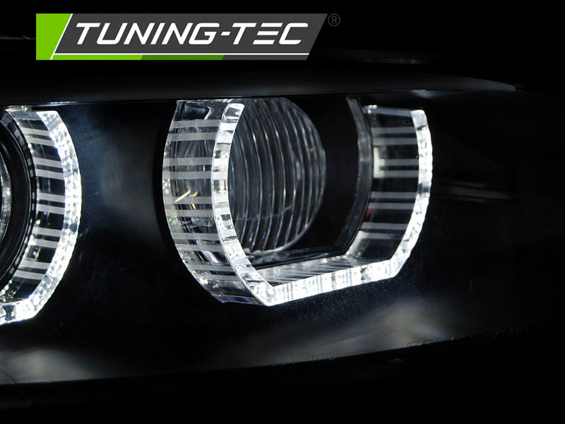 Tuning-Tec 3D Xenon LED Tagfahrlicht Angel Eyes für Scheinwerfer BMW 3er Coupe/Cabrio E92/E93 06-10 schwarz