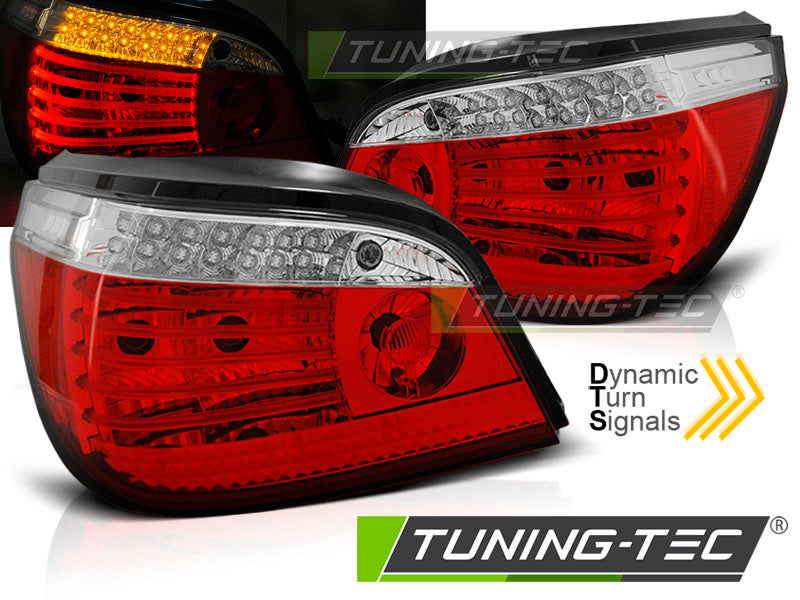 Tuning-Tec LED Rückleuchten für BMW 5er E60 Limousine 03-07 rot/klar mit dynamischem Blinker