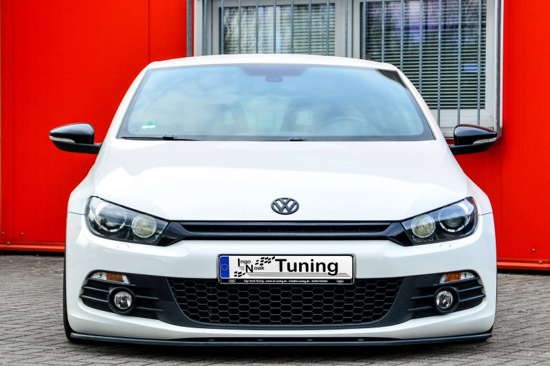 CUP Frontspoilerlippe ABS Volkswagen Scirocco 3 Typ 13 Schwarz Matt
