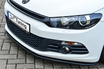 CUP Frontspoilerlippe ABS Volkswagen Scirocco 3 Typ 13 Schwarz Matt