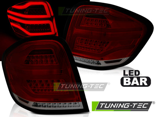 Tuning-Tec Voll LED Rückleuchten für Mercedes Benz ML W164 05-08 rot/rauch