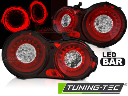 Tuning-Tec LED Lightbar Rückleuchten für Nissan GT-R 03-13 rot/klar mit LED Blinker
