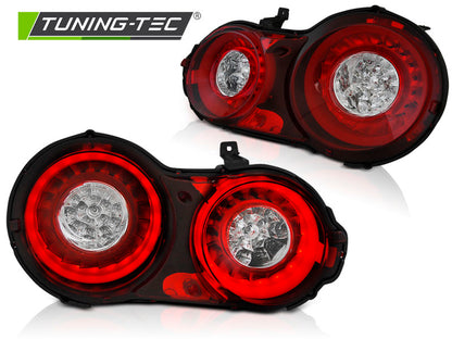Tuning-Tec LED Lightbar Rückleuchten für Nissan GT-R 03-13 rot/klar mit LED Blinker