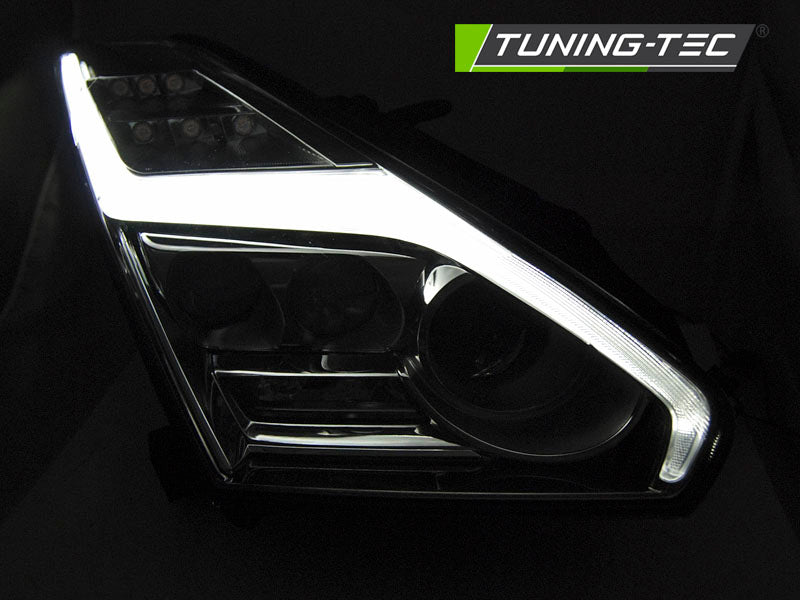 Tuning-Tec Voll LED Tagfahrlicht Scheinwerfer für Nissan GTR 08-13 chrom