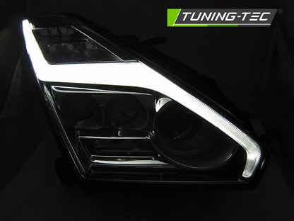 Tuning-Tec Voll LED Tagfahrlicht Scheinwerfer für Nissan GTR 08-13 chrom