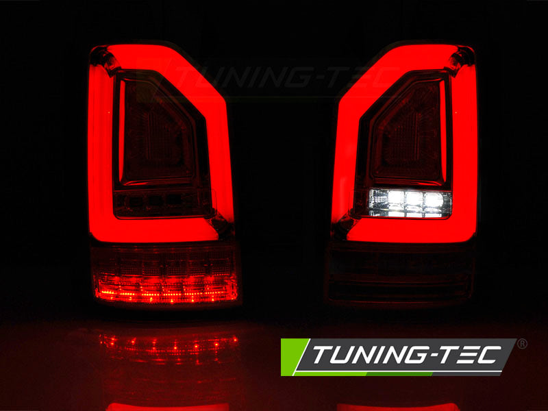 Tuning-Tec Voll LED Lightbar Rückleuchten für VW T6 15-19 chrom/rauch mit dynamischem Blinker