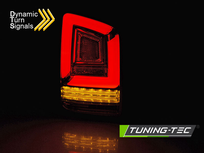 Tuning-Tec Voll LED Lightbar Rückleuchten für VW T6 15-19 rot/schwarz / Dynamischer Blinker