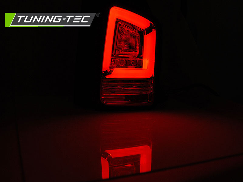Tuning-Tec Voll LED Lightbar Rückleuchten für VW T6 15-19 schwarz / dynamischen Blinker