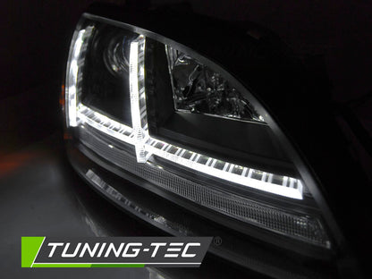 Tuning-Tec LED Tagfahrlicht Scheinwerfer für Audi TT 8J 06-10 schwarz