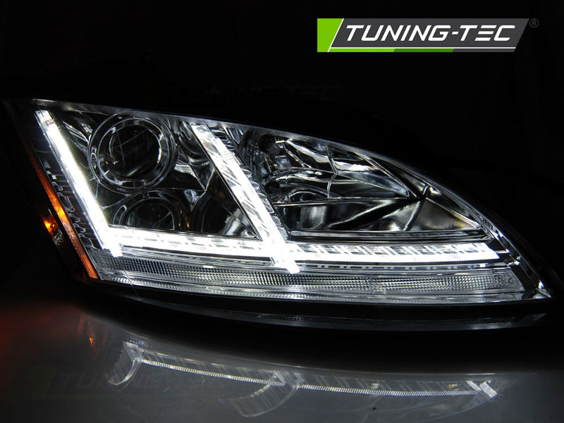 Tuning-Tec Xenon LED Tagfahrlicht Scheinwerfer für Audi TT 8J 06-10 chrom
