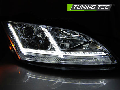 Tuning-Tec Xenon LED Tagfahrlicht Scheinwerfer für Audi TT 8J 06-10 chrom