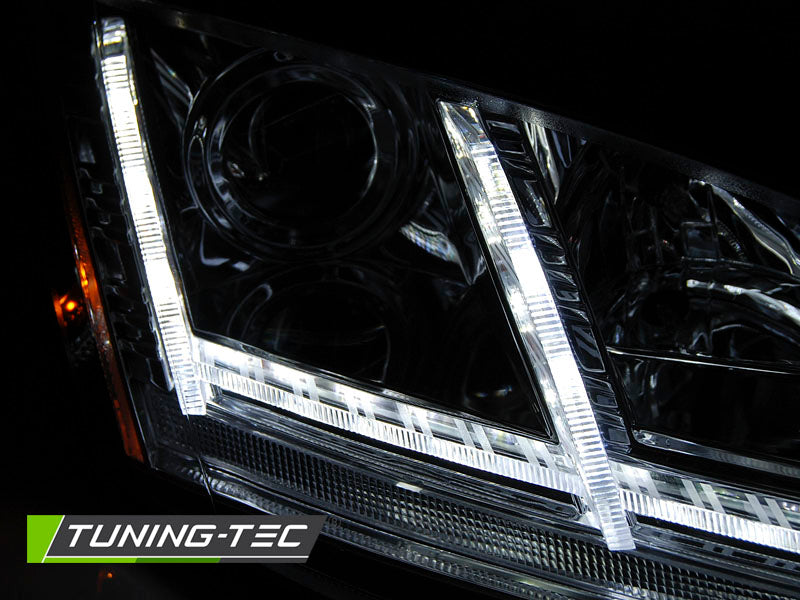 Tuning-Tec Xenon LED Tagfahrlicht Scheinwerfer für Audi TT 8J 06-10 chrom