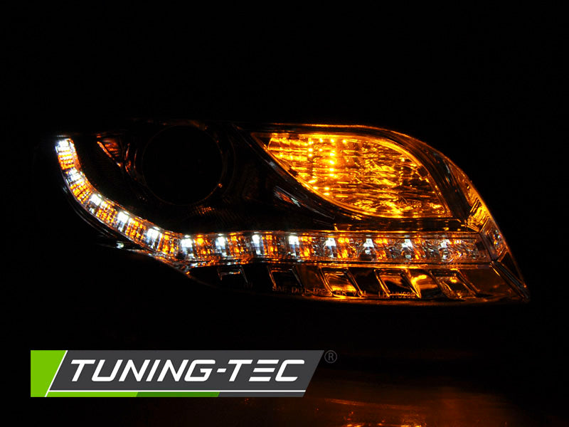Tuning-Tec LED Tagfahrlicht Scheinwerfer für Audi A4 B7 05-08 chrom