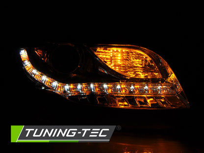 Tuning-Tec LED Tagfahrlicht Scheinwerfer für Audi A4 B7 05-08 chrom