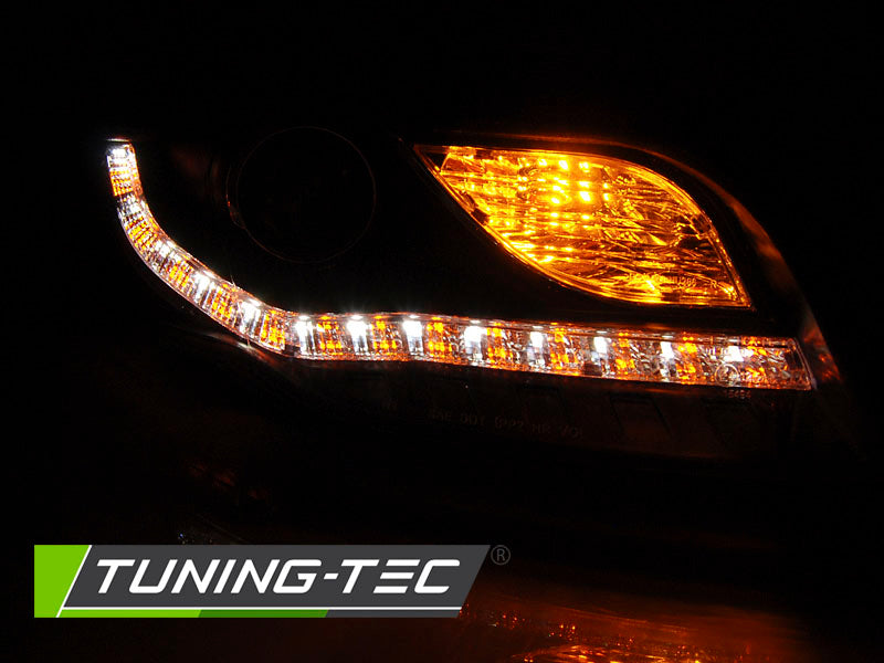 Tuning-Tec LED Tagfahrlicht Scheinwerfer für Audi A4 B7 05-08 schwarz
