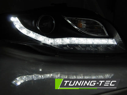 Tuning-Tec LED Tagfahrlicht Scheinwerfer für Audi A4 B7 05-08 schwarz