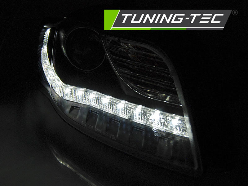 Tuning-Tec LED Tagfahrlicht Scheinwerfer für Audi A4 B7 05-08 schwarz
