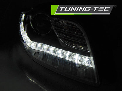 Tuning-Tec LED Tagfahrlicht Scheinwerfer für Audi A4 B7 05-08 schwarz