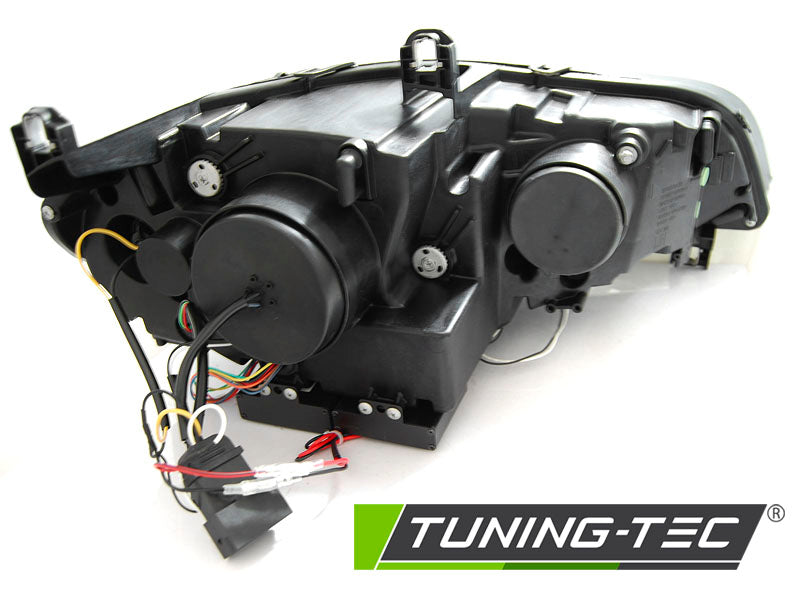 Tuning-Tec Xenon LED Tagfahrlicht Angel Eyes Scheinwerfer für BMW X5 E70 07-10 schwarz