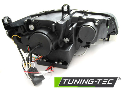 Tuning-Tec Xenon LED Tagfahrlicht Angel Eyes Scheinwerfer für BMW X5 E70 07-10 schwarz