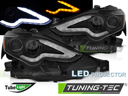 Tuning-Tec Voll LED Tagfahrlicht Scheinwerfer für Lexus IS 13-16 schwarz