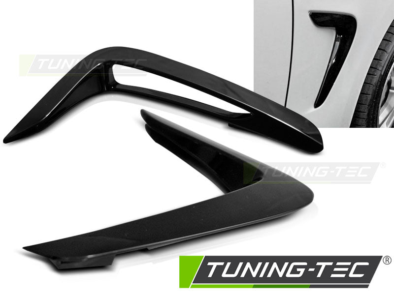 Tuning-Tec Kotflügel Zierleisten für BMW 4er F32, F33 , F36 Lim./Coupe/Cabrio 13-21 schwarz