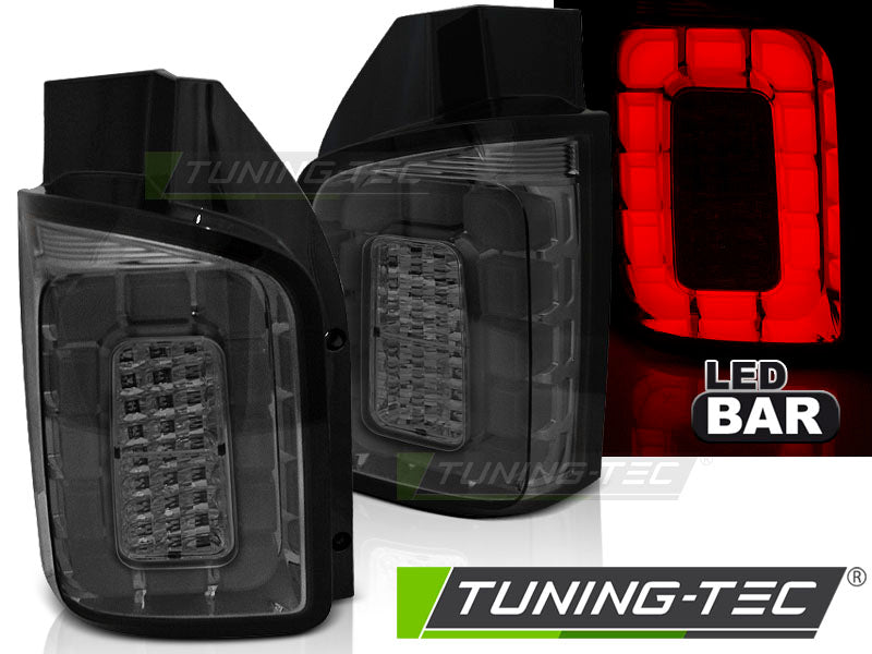 Tuning-Tec Voll LED Lightbar Rückleuchten für VW T6 15-19 chrom/rauch
