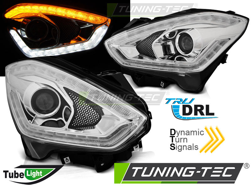 Tuning-Tec LED Tagfahrlicht Scheinwerfer für Suzuki Swift 6 2017+ chrom