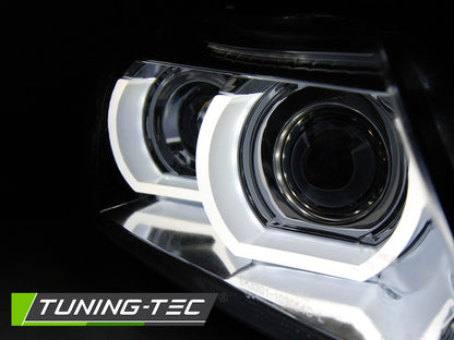 Tuning-Tec Xenon LED Angel Eyes Scheinwerfer für BMW 3er E90/E91 09-11 chrom