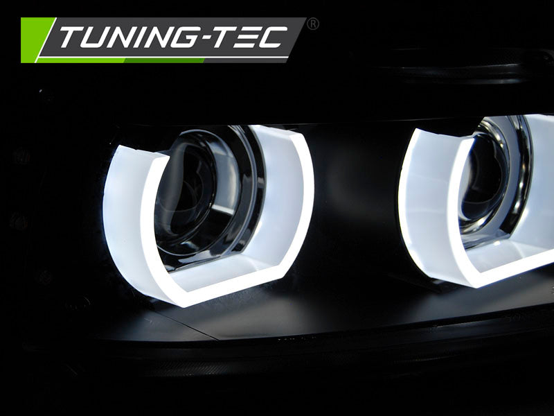 Tuning-Tec 3D LED Tagfahrlicht Angel Eyes Scheinwerfer für BMW 3er E90/E91 LCI 09-11 schwarz