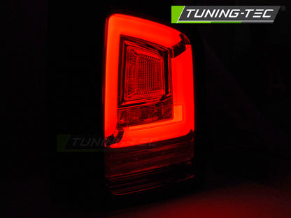 Tuning-Tec Voll LED Lightbar Rückleuchten für VW T5 GP 10-15 schwarz/rauch mit dynamischem Blinker