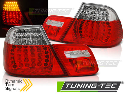 Tuning-Tec LED Rückleuchten für BMW 3er E46 Coupe 99-03 rot/klar mit dynamischem Blinker