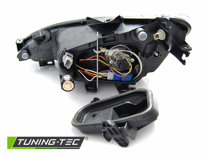 Tuning-Tec LED Angel Eyes Scheinwerfer für Peugeot 206 02-14 chrom mit LED Blinker