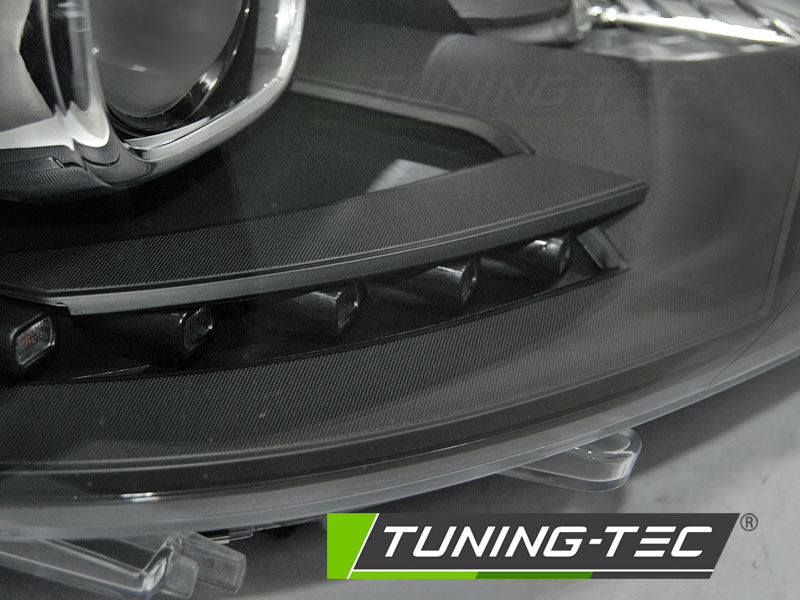 Tuning-Tec LED Tagfahrlicht Scheinwerfer für VW T5 GP (Facelift) 10-15 schwarz