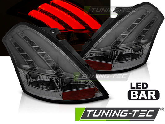 Tuning-Tec LED Lightbar Rückleuchten für Suzuki Swift V Facelift 10-17 rauch